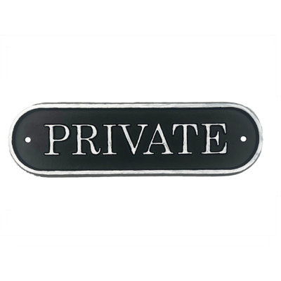 Private Home Décor Sign