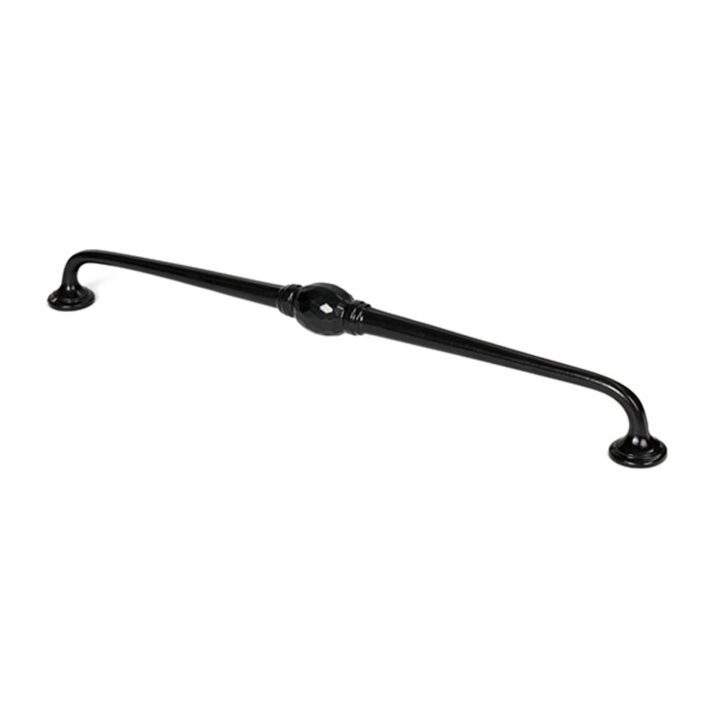 Black 5" Hammered D Handle, Black, 32 cm
