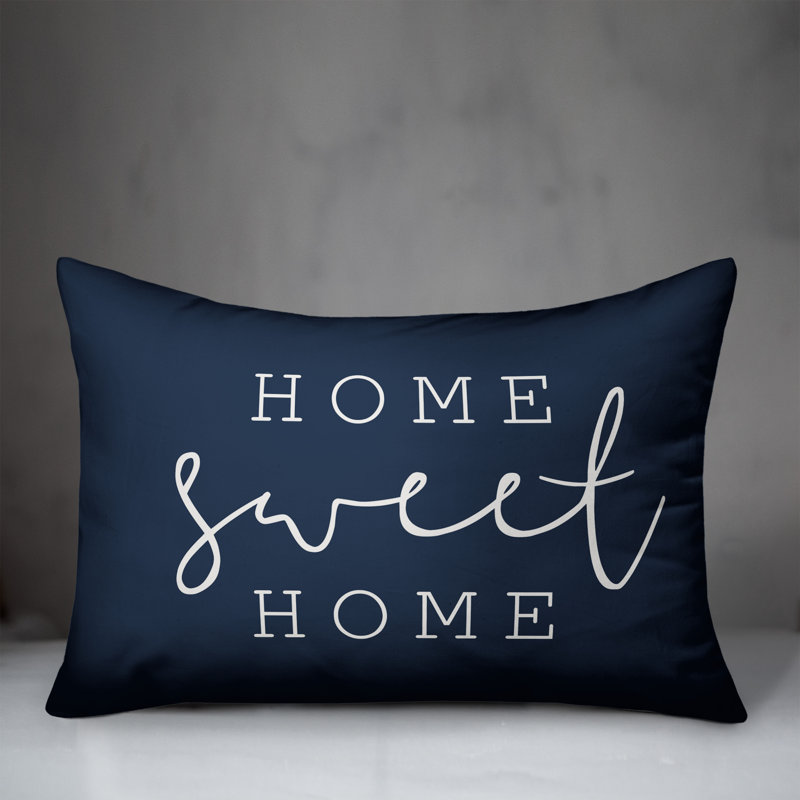 Outdoor Throw Pillow, Navy