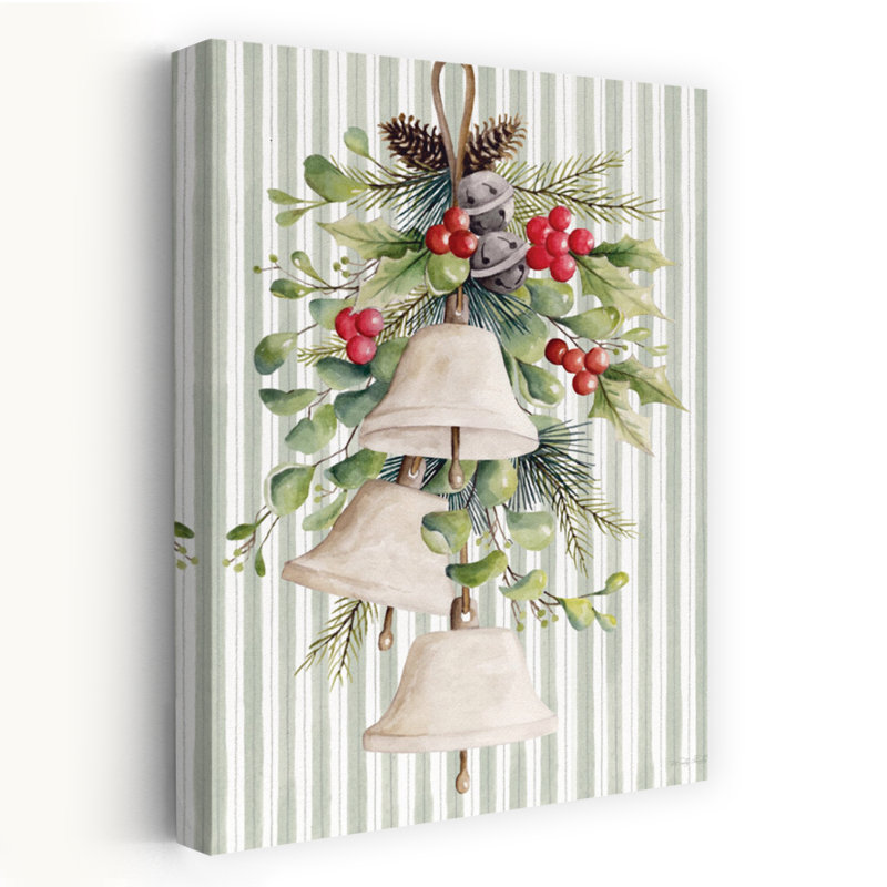Christmas Charm Bells by Cindy Jacobs - Wrapped Canvas Print, 91.44cm H x 60.96cm W