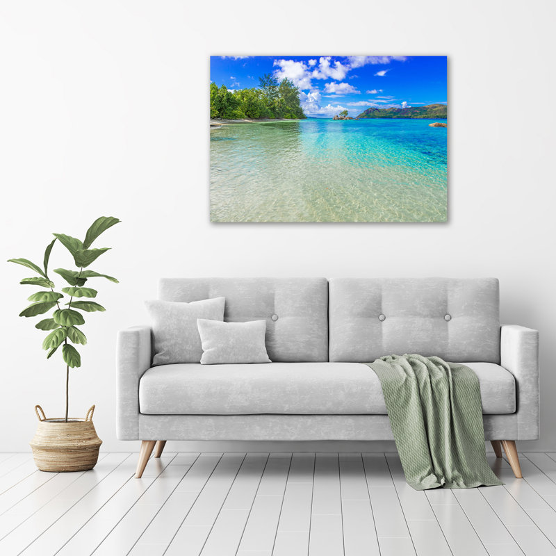 Seychelles Beach - No Frame Print on Glass