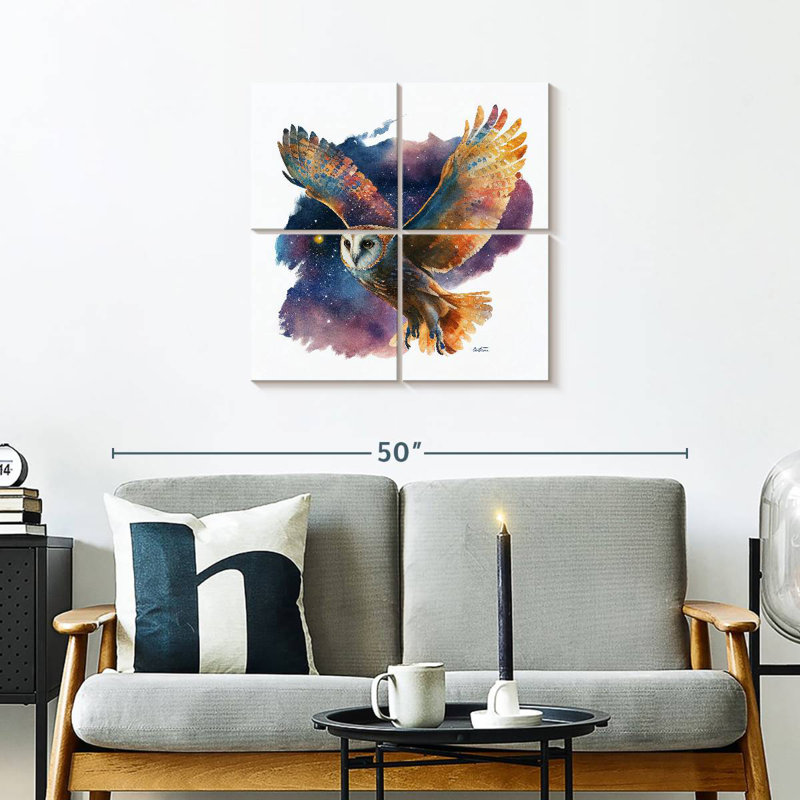 Brampt Owl Flying Free, 26" H x 26" W