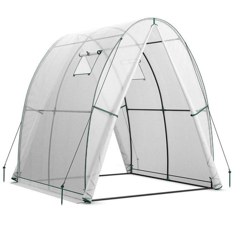 6' W x 6' D Greenhouse, White