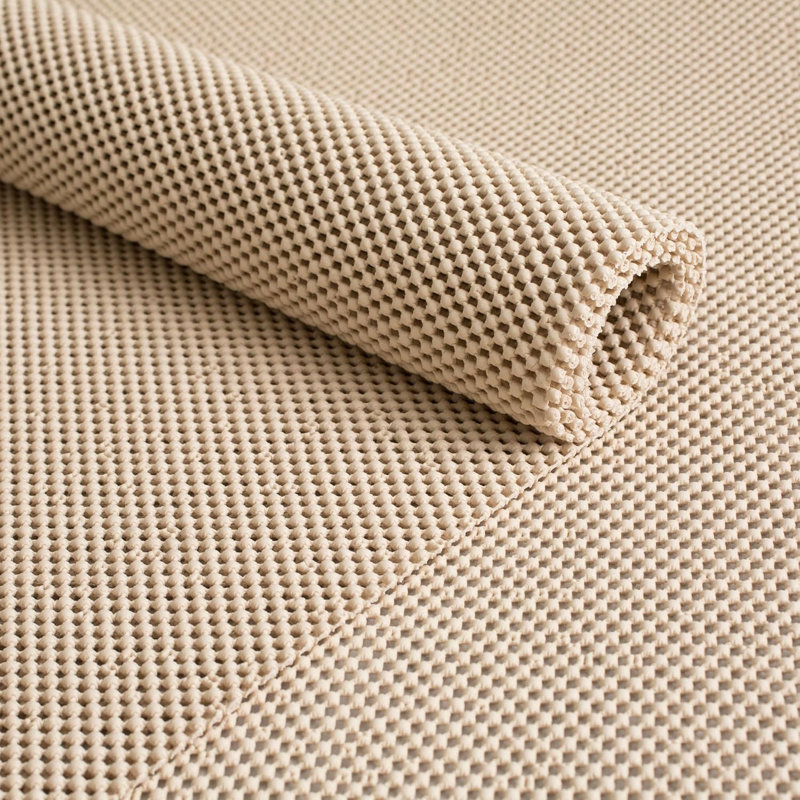 Super-Lock naturel - 2 pi x 6 pi - 1/8 po d'épaisseur - caoutchouc naturel - sous-tapis ouvert, Rectangle 2 pi x 6 pi, ‎Beige