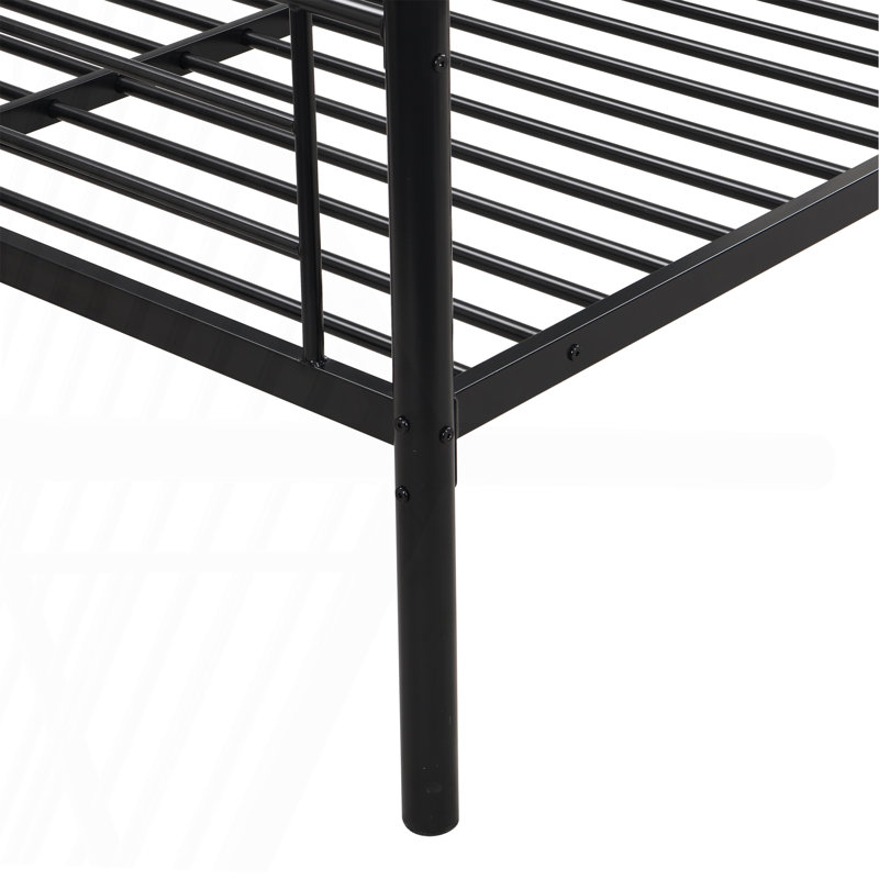 Twin Over FULL Metal Bunk Bed , No Box Spring Needed, Large Under Bed Storage, Easy Assemble