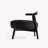 Slavica Upholstered Side Chair high-density reflex foam Fabric+Birch Wood for living room, bedroom, or study-2089220803