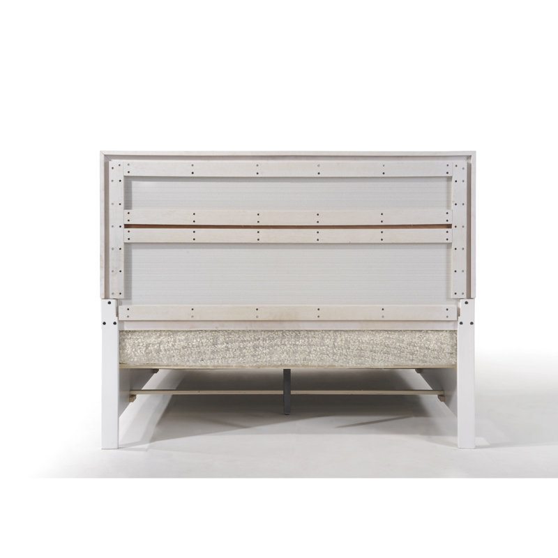 Lit bas à profil blanc avec fonction de rangement, 5 lattes + 8 pieds de soutien, aucun sommier requis, compartiment d'installation simple, panneaux, étapes d'assemblage faciles