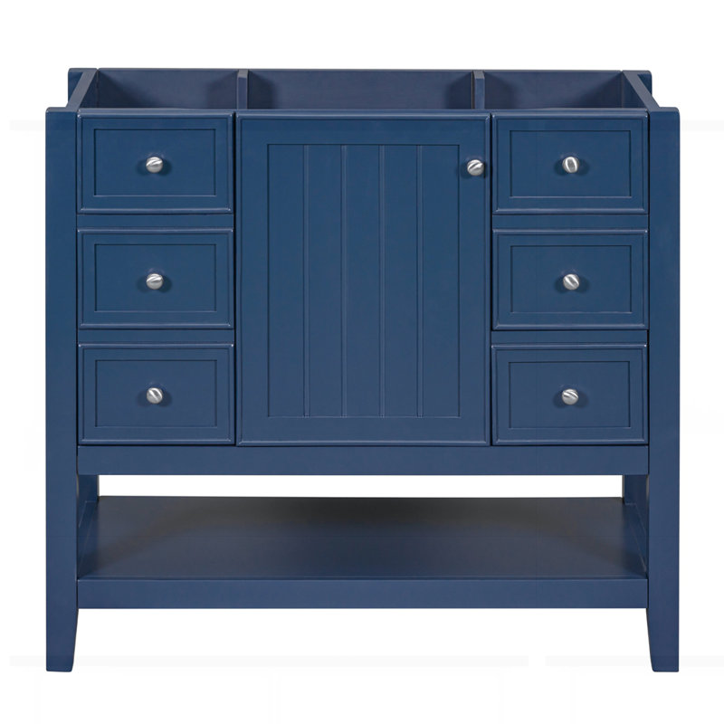 36" Bathroom Vanity without Sink, Blue