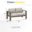 Patio Furniture Metal Loveseat-112540574