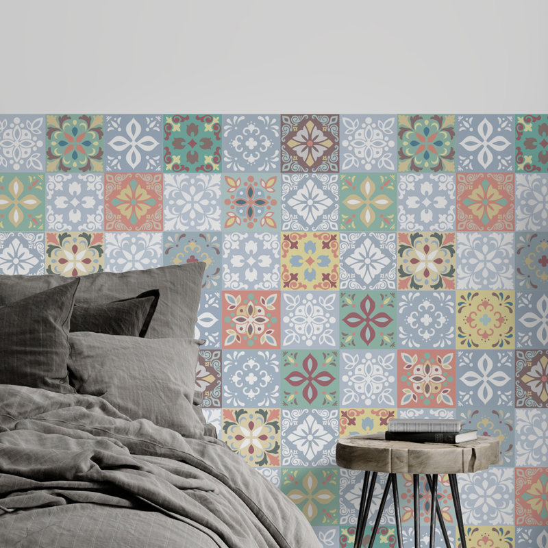 Dustin 15cm x 15cm Mosaic Tile Sticker