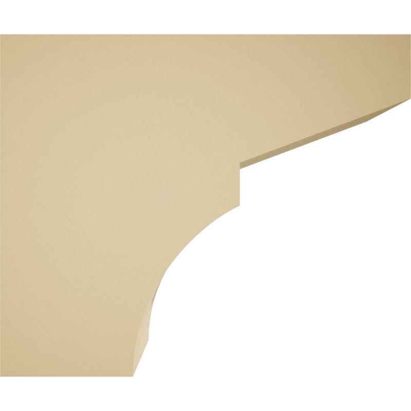 6"W x 10"H x 12"L Standard Monterey Signature Urethane Rafter Tail, Primed Tan, 10" H x 12" W x 6" D
