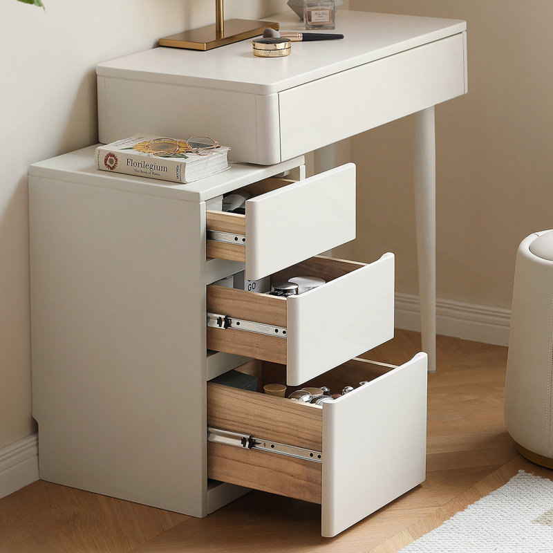 Bureau en bois blanc sans miroir 80Cm