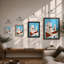 Mediterranean Monastery Minimalist - Print-358875774-358875773