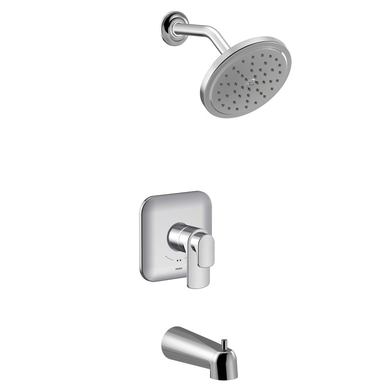 Garniture de baignoire et de douche Rizon M-CORE 4-Series Eco-Performance, valve requise, Chrome