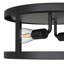 Plafonnier encastré tambour noir 2 lumières Craspedia