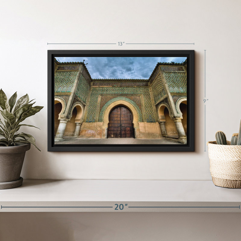 «Bab Mansour», reproduction sur toile, H 9 po x l 13 po