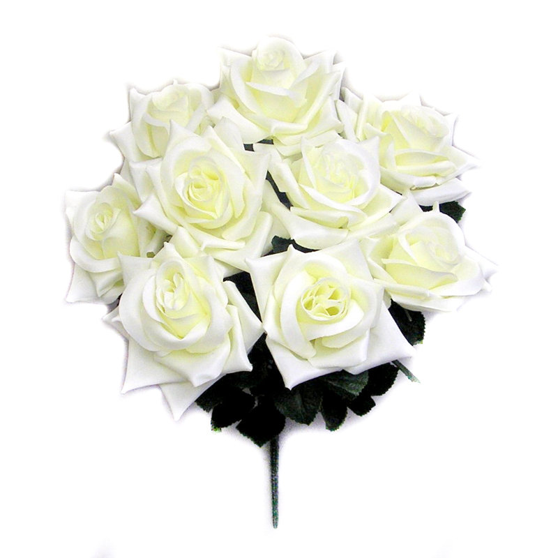Polysilk Rose Arrangement, Cream