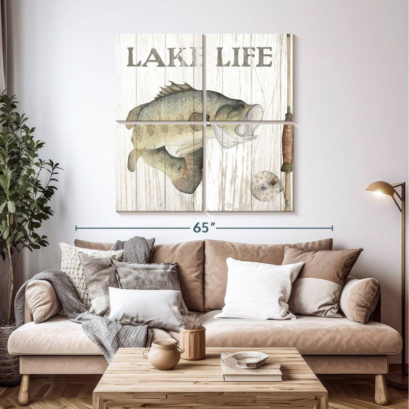 Pêche du lac Senne II, H 45 po x l 45 po