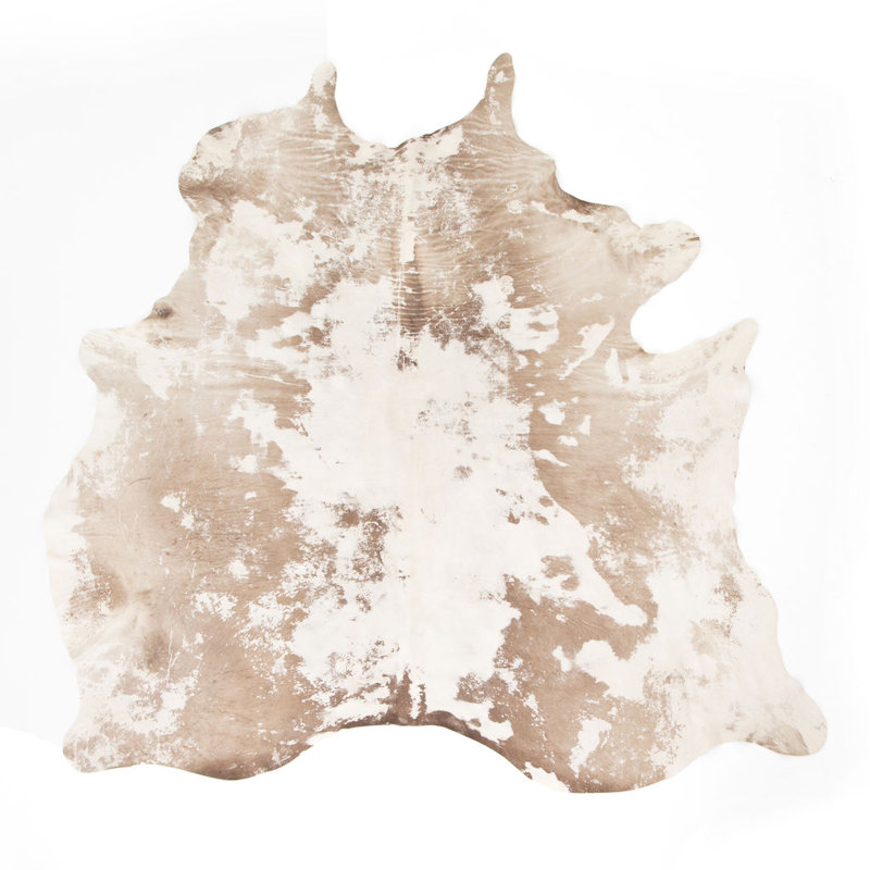Mateo Handmade Cowhide Brown Rug
