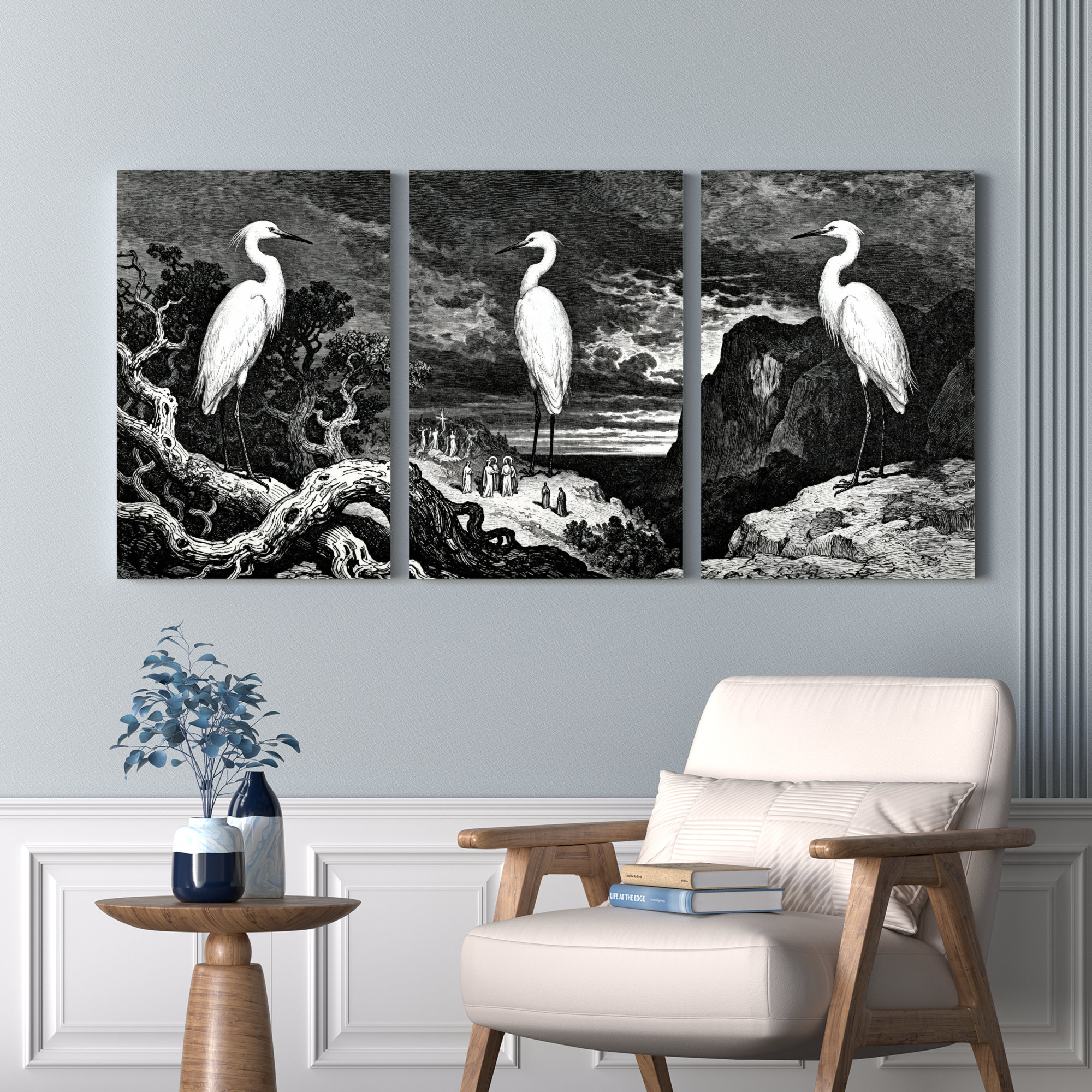 Winston Porter Heron Landscape Canvas Wrapped Wall Art Oil Painting ...