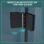 34"W X 72"H Fold Frameless Shower Door With Tempered Glass, Matte Black-109554001