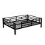 Lit superposé convertible en métal, noir - avec 2 tiroirs efficaces, tiroirs de lit double, stable et tendance
