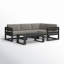 Avion 5 Piece Sectional Set - Black-1426329049-1414265629