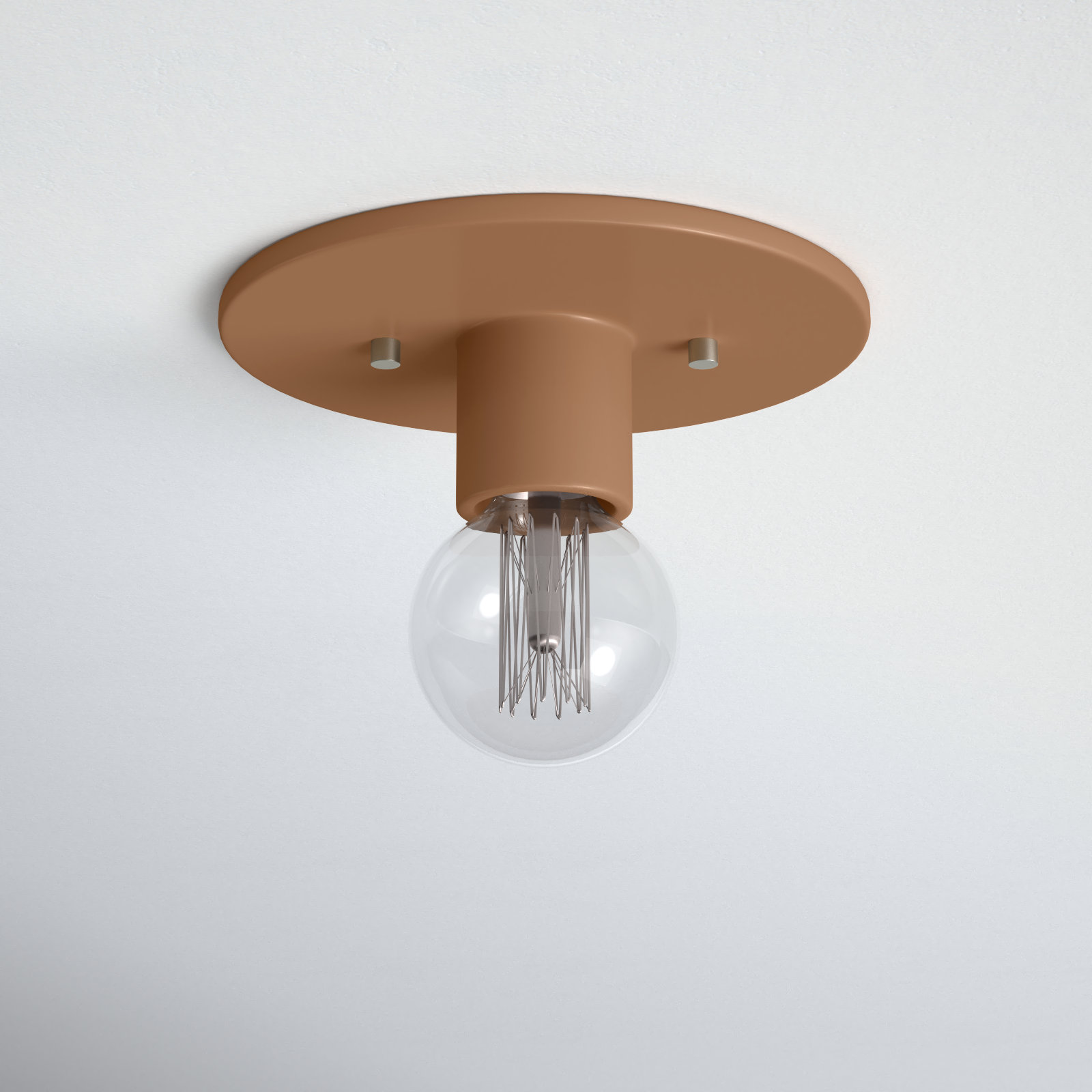 Ambrette 5" Single Light Flush Mount, Adobe