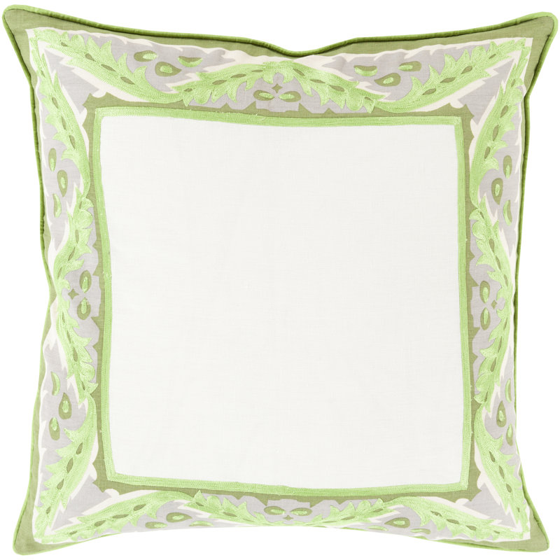 Throw Pillow, 20" H x 20" W x 4" D, Lime, Down