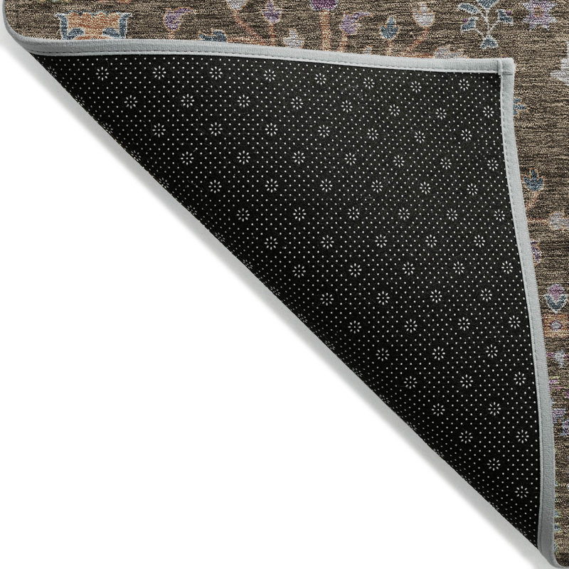 Tapis brun intérieur / extérieur lavable à la machine Cicel ACN1152, Rectangle 9 pi x 12 pi