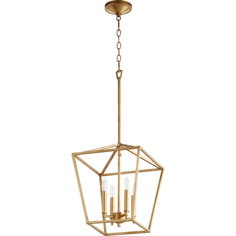 Arletta 4 - Light Lantern Pendant, Gold Leaf