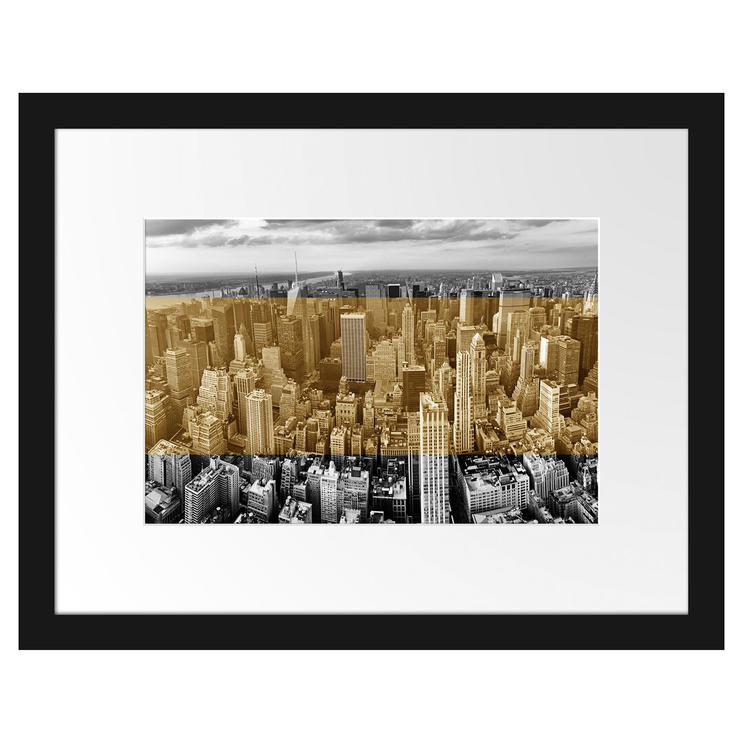 Gerahmtes Poster New York Skyline