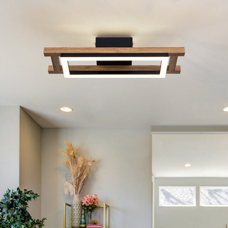 Britini LED Flush Mount, 3.23" H x 17.72" W x 5.12" D