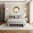 Tufted Storage Ottoman Bench, Fabric/Soft-Close