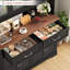 Garde-manger autoportant de 70,9 po avec tablette à micro-ondes et tiroirs Kyale-1165685637