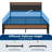 Upholstered Bed Frame with Charging Station and Storage Headboard-204282728-204282729