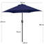 2.3m Garden Parasol Umbrella-217861349