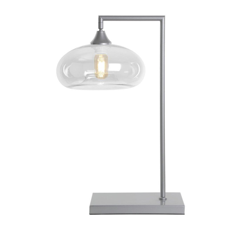 Onasander Metal Table Lamp, Silver