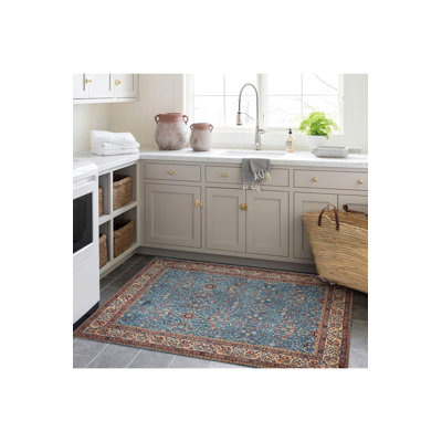 Tapis beige lavable à la machine