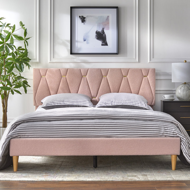 Eleonoro Queen Bed, Pink