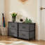  Ensemble de chambre avec lit plateforme et table de chevet 3 pièces Lutherville-1713679079-1713679098