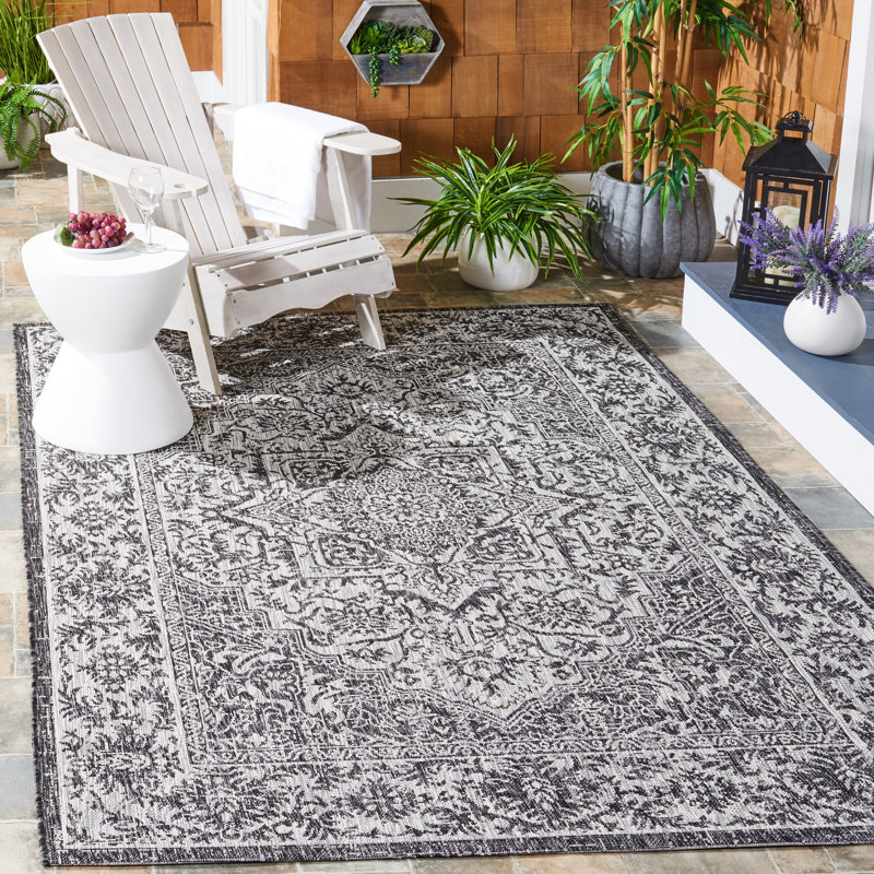 Amarien Southwestern Indoor/Outdoor Area Rug, Rectangle 6'7" x 9'6"