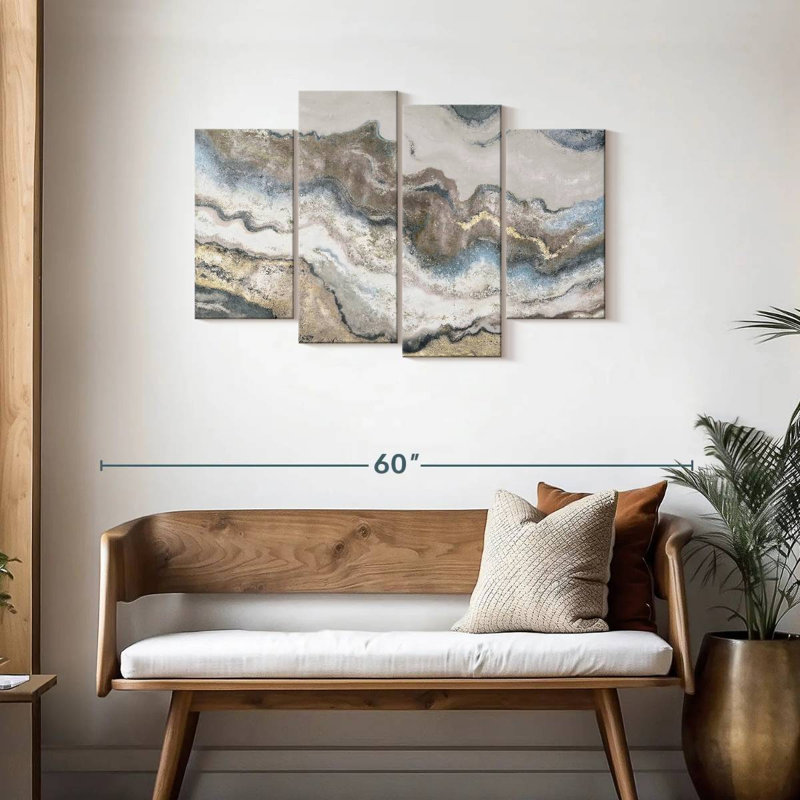 Avery Neutral Marble, 27" H x 43" W
