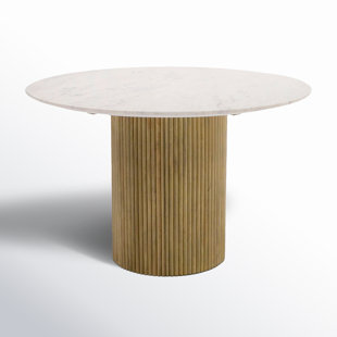 Carmela 47'' Round Marble Dining Table
