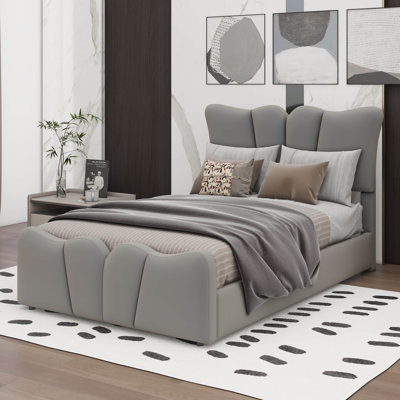 Upholstered Platform Bed Velvet Upholstered Bed