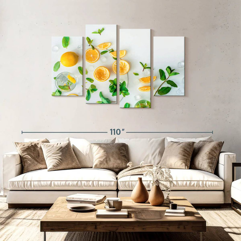 Yarlin Lemon Refresher, 48" H x 75" W