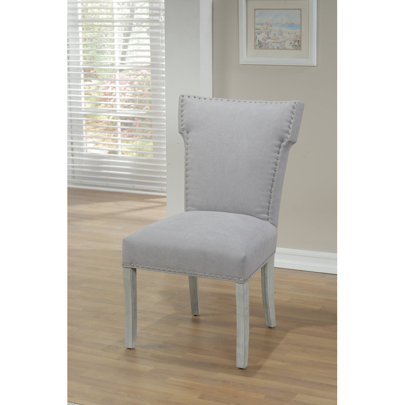 Hylee Bella Dining Collection, Silver, Microfiber Gray
