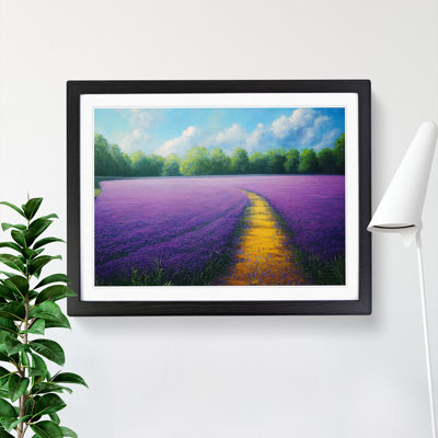 Luminous Bluebell Field - Single Picture Frame Print