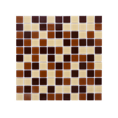 1" x 1" Straight Edge Glass Mosaic Tile