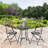 2 - Person Metal Patio Dining Set with Round Table